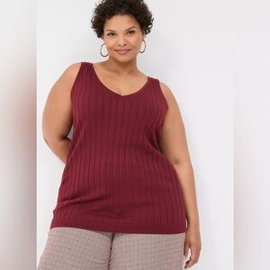 Nwt lane Bryant Rib Sweater Tank size 18/20
